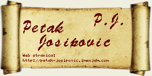 Petak Josipović vizit kartica